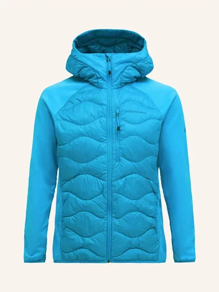 Kurtka Peak Performance puchowa Helium Down Hybrid Hood XL niebieska