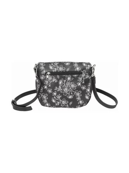 Torebka crossbody z rozszerzalną klapą – Meatfly czarna