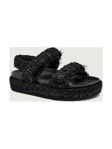 TORY BURCH De lână sandale KIRA cu adaos de piele