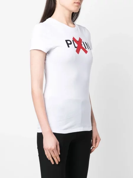 Tričko Philipp Plein s potiskem bílé