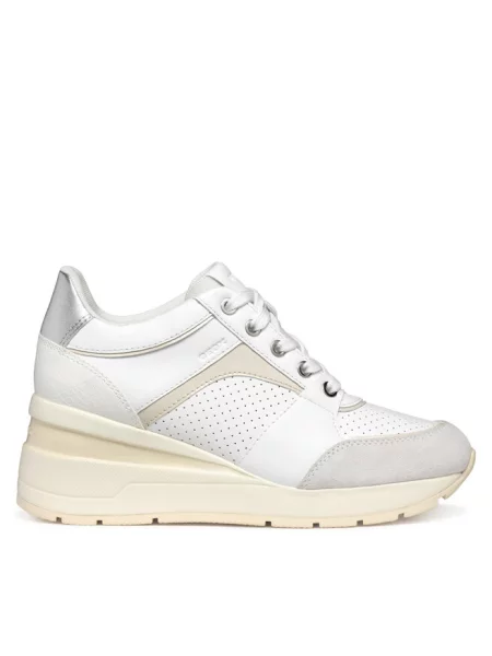 Sneakersy Geox białe