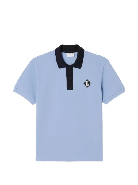 Polo Lacoste cu aplicații albastru