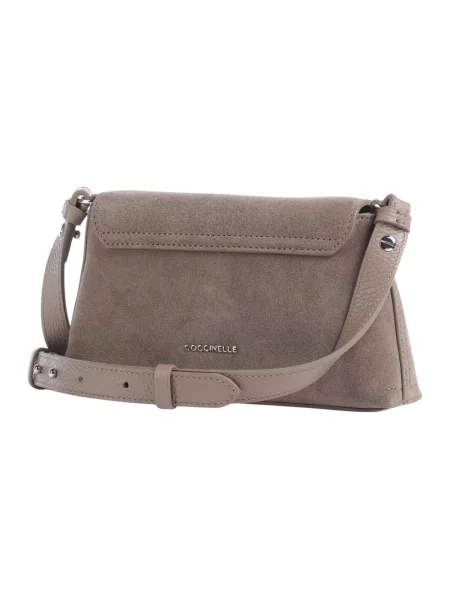 Torebka crossbody Coccinelle zamszowa beżowa
