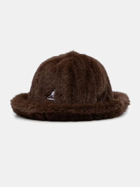 Klobuk Kangol FAUX FUR CASUAL rjava