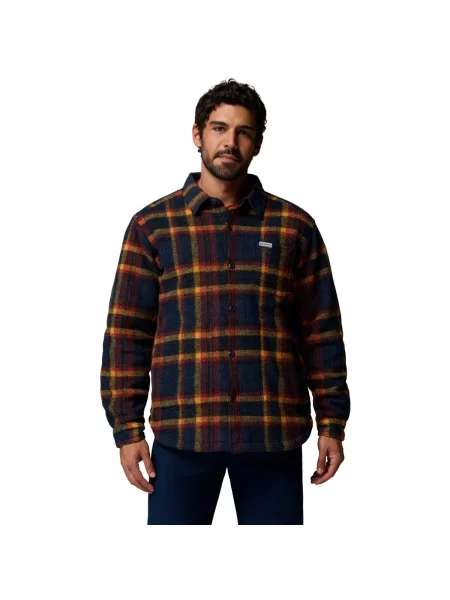 Geacă cămașă Columbia din fleece roșu