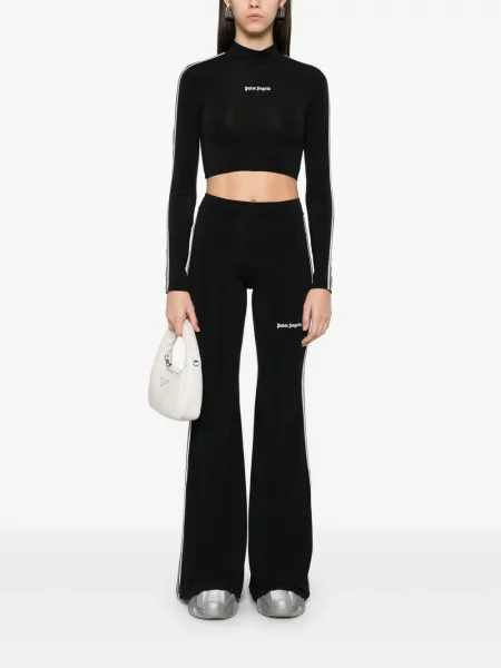 Pantaloni Palm Angels cu broderie negru