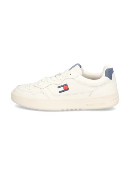 Kožené tenisky Tommy Hilfiger bílé