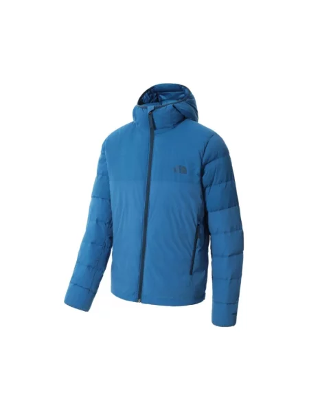 Kurtka The North Face z kapturem niebieska