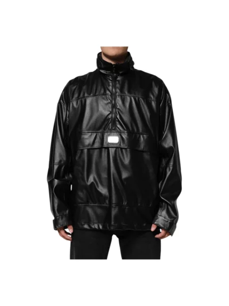 Kurtka bomber Dolce And Gabbana z logo czarny