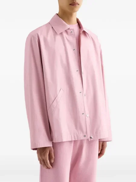 Jachetă cămașă Jil Sander cu autograf roz