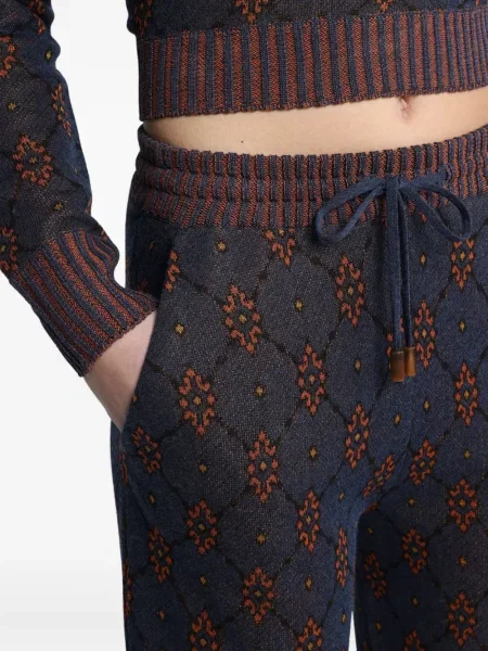 Pantaloni Etro tricotate negru