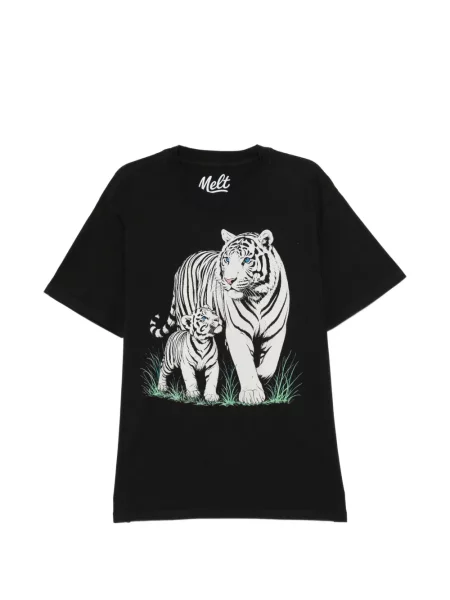 Tricou Melt cu dungi de tigru negru