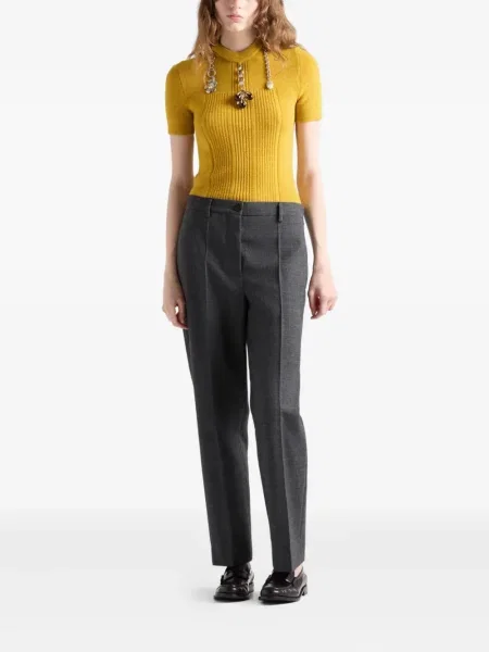 Tricou Prada galben