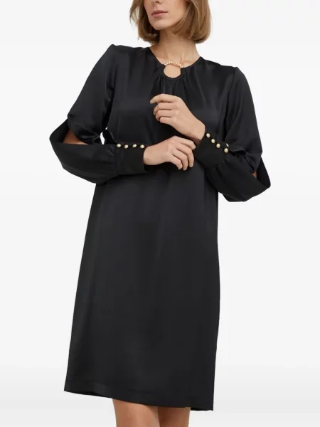 Rochie midi Nissa până la genunchi de costum negru