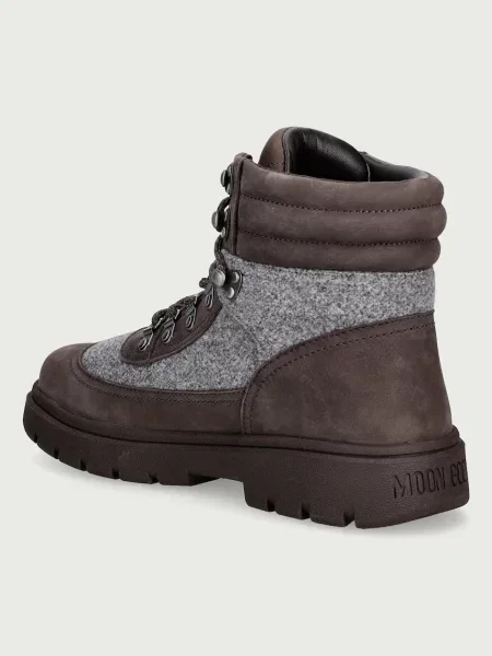 Moon Boot fűzős csizma férfi MB COMBAT BOOT FELT barna