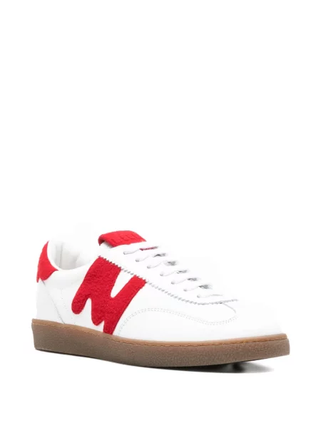 Sneakerși Msgm din piele alb