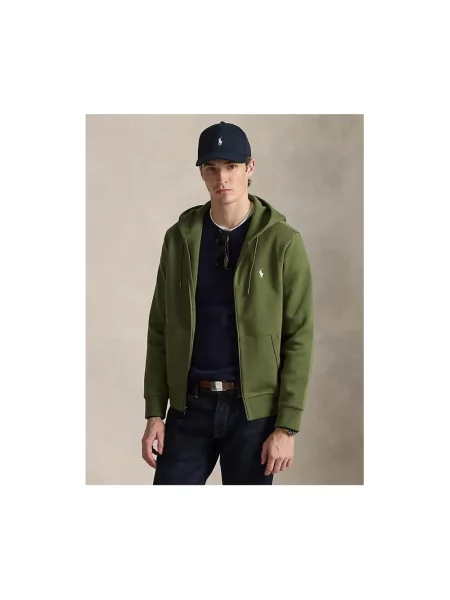 Bluza z kapturem Ralph Lauren z kapturem zielona