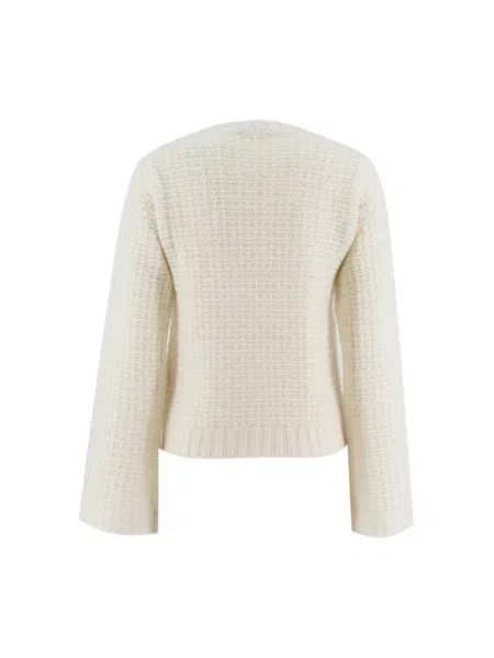 Sweter Fabiana Filippi wełniany biały