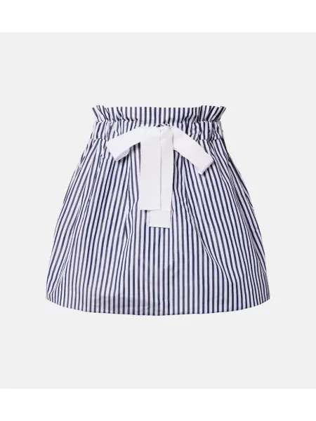 Spódnica Patou w paski niebieska