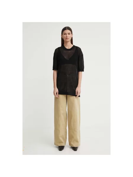 AERON t-shirt lniany PLINY czarna