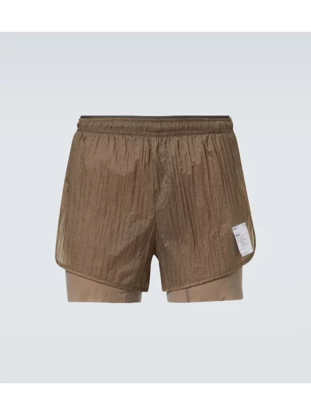Tek kratke hlače Satisfy rjava