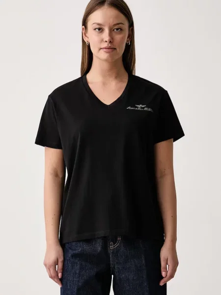 Aeronautica Militare tricou pentru femei cu negru