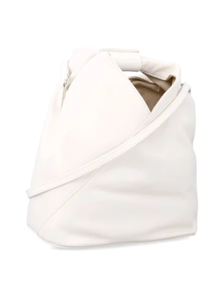Torebka crossbody Mm6 Maison Margiela skórzana beżowa