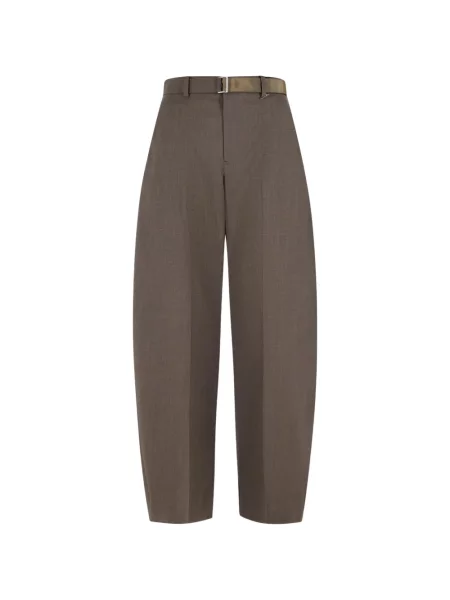 Cu centură pantaloni Sacai maro