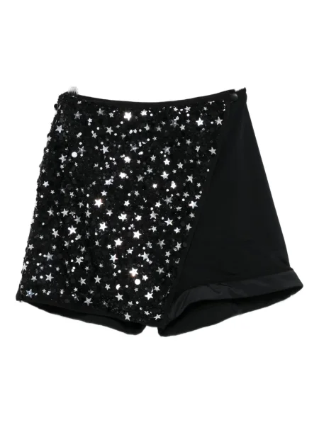 Szorty Mitiliane Couture z cekinami czarne