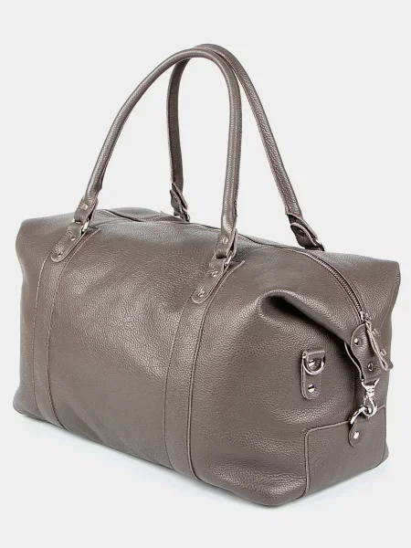 Кожаная сумка Shvigel серая