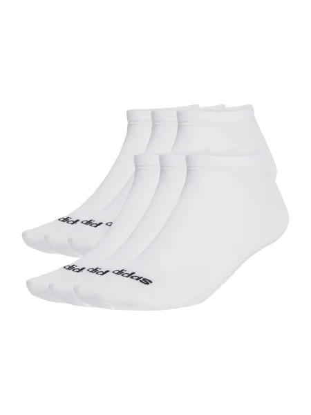 ADIDAS SPORTSWEAR Șosete sport Linear Crew Cushioned 6 Pair Pack negru alb