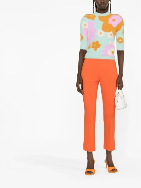 Cropp pantaloni Sportmax portocaliu