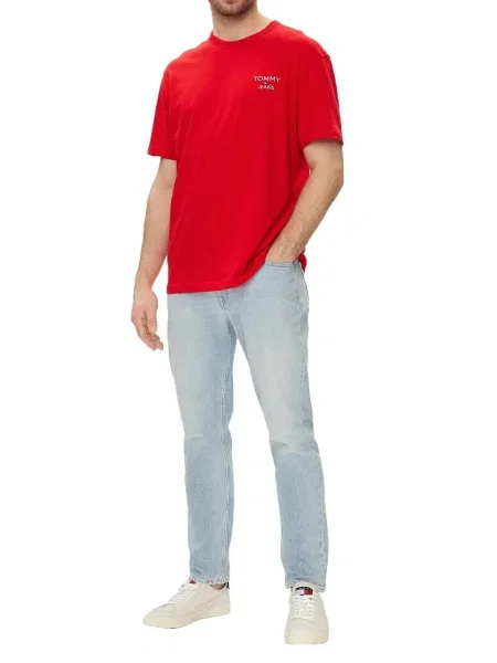 Majica Tommy Jeans rdeča
