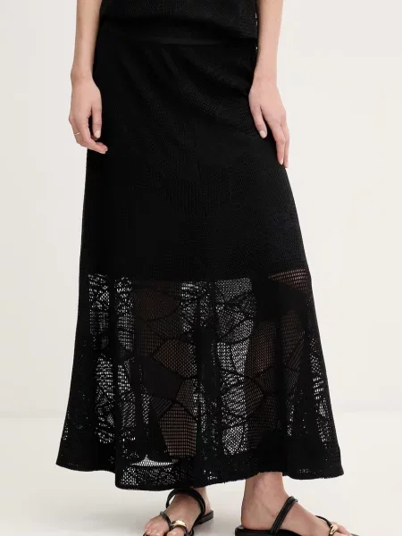 DKNY fustă ajurată negru