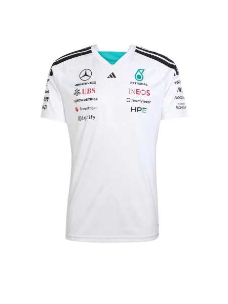 ADIDAS PERFORMANCE Tricou funcțional Mercedes-Amg Petronas Formula 1 Team Driver albastru aqua / roșu / negru alb