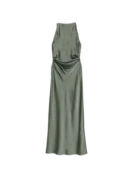 Rochie maxi Vince cu volane verde
