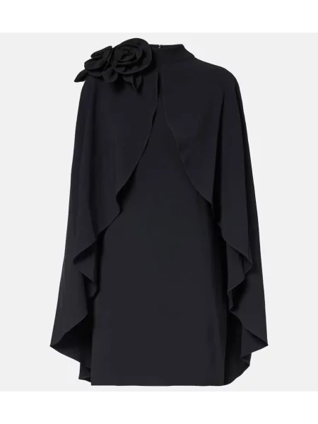 Rochie Elie Saab cu model floral cu volane bej