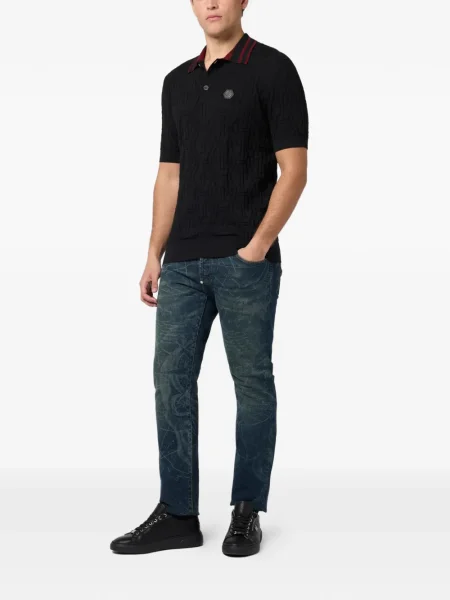 Polo Philipp Plein tricotate negru