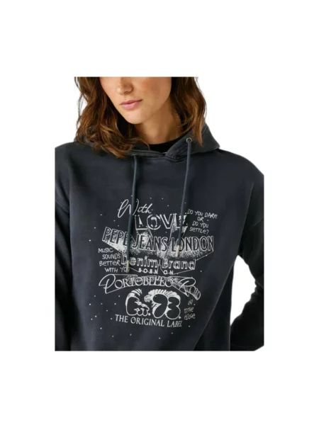 Bluza z kapturem Pepe Jeans z kapturem szara
