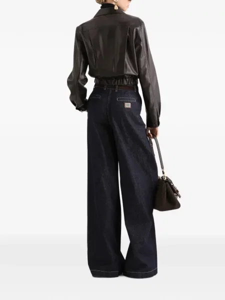 Geanta de piele Dolce & Gabbana maro