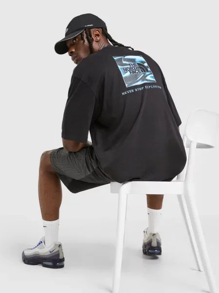The North Face T-Shirt M Liquid Box Nse Oversize czarna