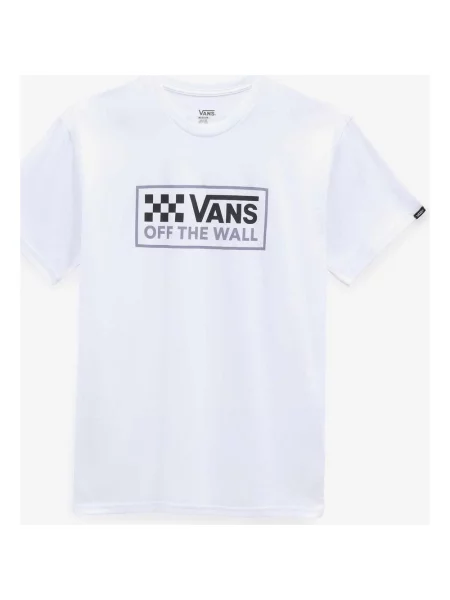 T-shirt z krótkim rękawem Vans Wrecked Angle w kolorze biało-czarno-szarym L biała