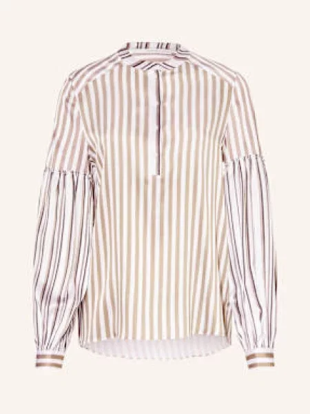 Herzen's Angelegenheit Bluzka Z Jedwabiu braun biała