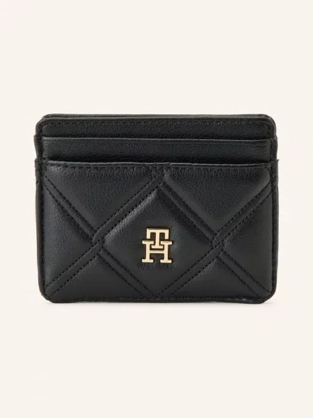 Prošívaný peněženka Tommy Hilfiger černá