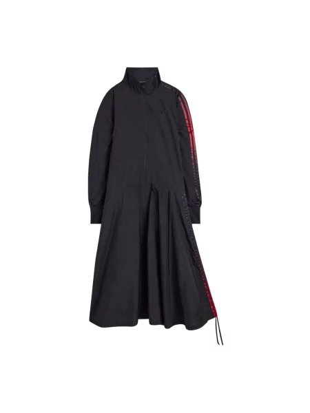 Sukienka Adidas w paski do biegania czarna