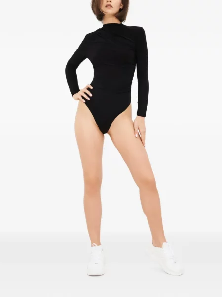 Асиметричен боди Tessitura Body Couture черно