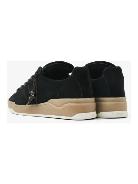 Sneakersy Via Vai zamszowe czarne