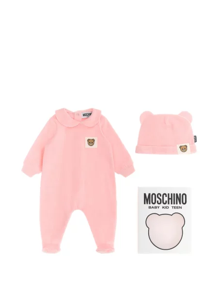 Piżama dziecięca Moschino różowa