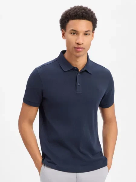 JOOP! Polo Primo Granatowy Modern Fit niebieska