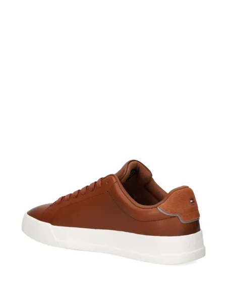 Sneakerși Tommy Hilfiger din piele maro